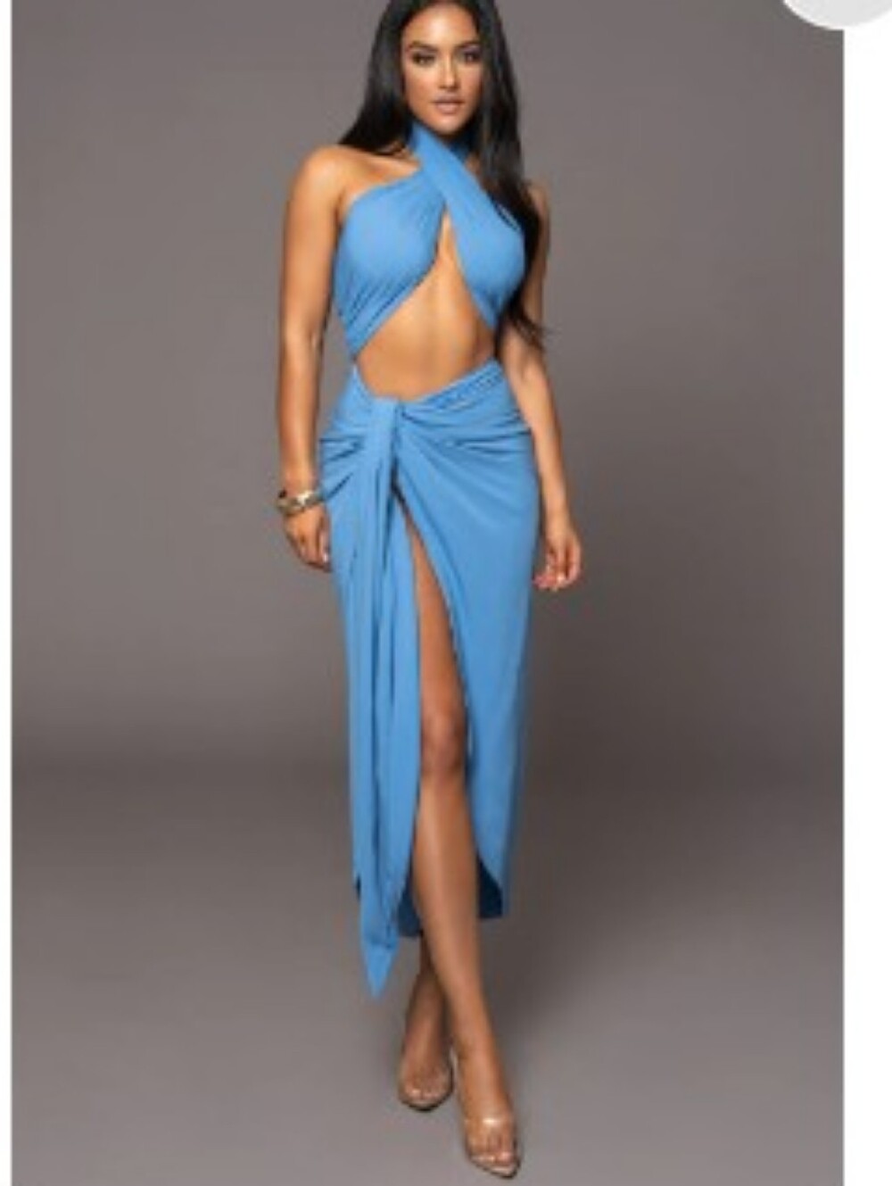 Jluxlabel Blue Sahara Dress - Picture 1 of 2